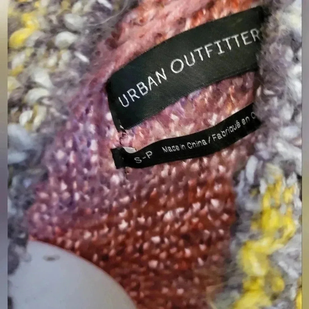 Urban Outfitters Lennon Cropped Multicolored Sweater(S)Anthropologie - Picture 9 of 10